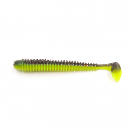 Виброхвост YAMAN PRO Betta, р.3,5 inch, цвет #32 - Black Red Flake/Chartreuse уп. 8 шт.