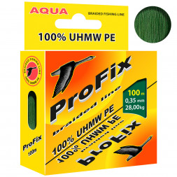 Леска плетеная Aqua ProFix Dark green 0.35 100м