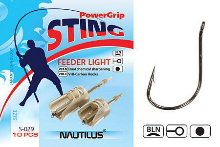 Крючок Nautilus Sting Feeder Light S-029BLN №14 10шт