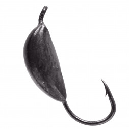Мормышка вольфрам LumiCom Банан с ушком Ф3 черный никель
