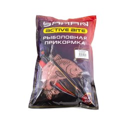 Прикормка Yaman Active Bite Карп клубника, цв. красный, 900 г/15