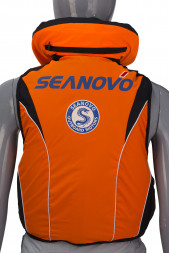 Жилет страховочный Seanovo SJ11, оранжевый, накладные карманы, р-р XXL
