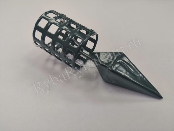 Кормушка Vikfish сербская пуля D30, 90 гр. леска, водоросли