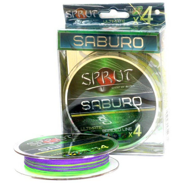 Леска плетеная SPRUT Saburo Soft Ultimate X 4 Multicolor 0.25 95м