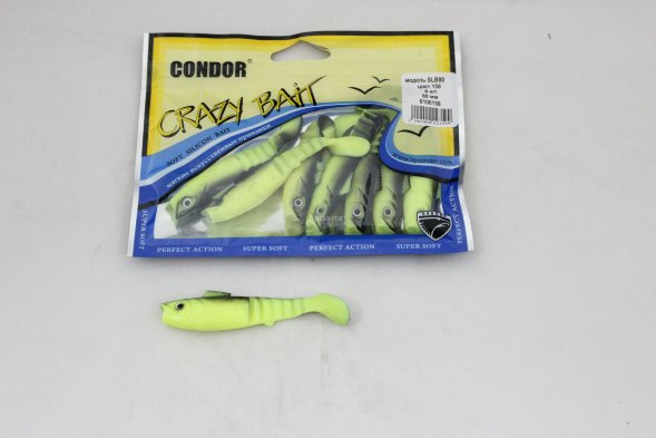 Виброхвост CONDOR Crazy Bait SLB80 размер 80 мм цвет 158 8 шт
