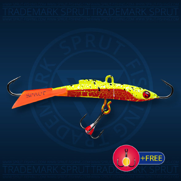 Балансир рыболовный для зимней рыбалки Sprut Usuri №7 17г 70мм RLSPK+тр. с ф/к