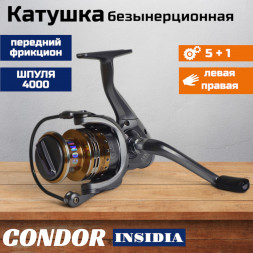 Катушка Condor INSIDIA 4000, 6 подшипн., передний фрикцион