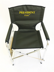 Кресло директорское President Fish Vip складное алюминий со столиком зелен. арт.6305 010