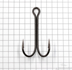 Крючок Namazu Double Hook Long, размер 3/0 INT, цвет BN, двойник 50 шт.
