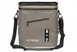 Термобокс KYODA, жесткий каркас, 14 л, на багажник велосипеда, цвет серый, SC14-BB