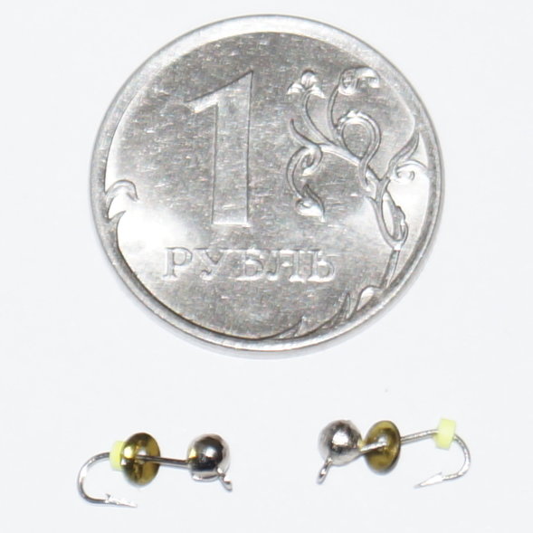 Мормышка вольфрамовая Дробь 2.5 гальваника Серебро 848