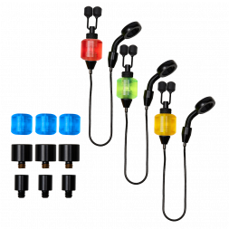 Набор сигнализаторов механических Prologic K1 Mini Hanger Chain Set 3 Rod Красный/Желтый/Зеленый/Син